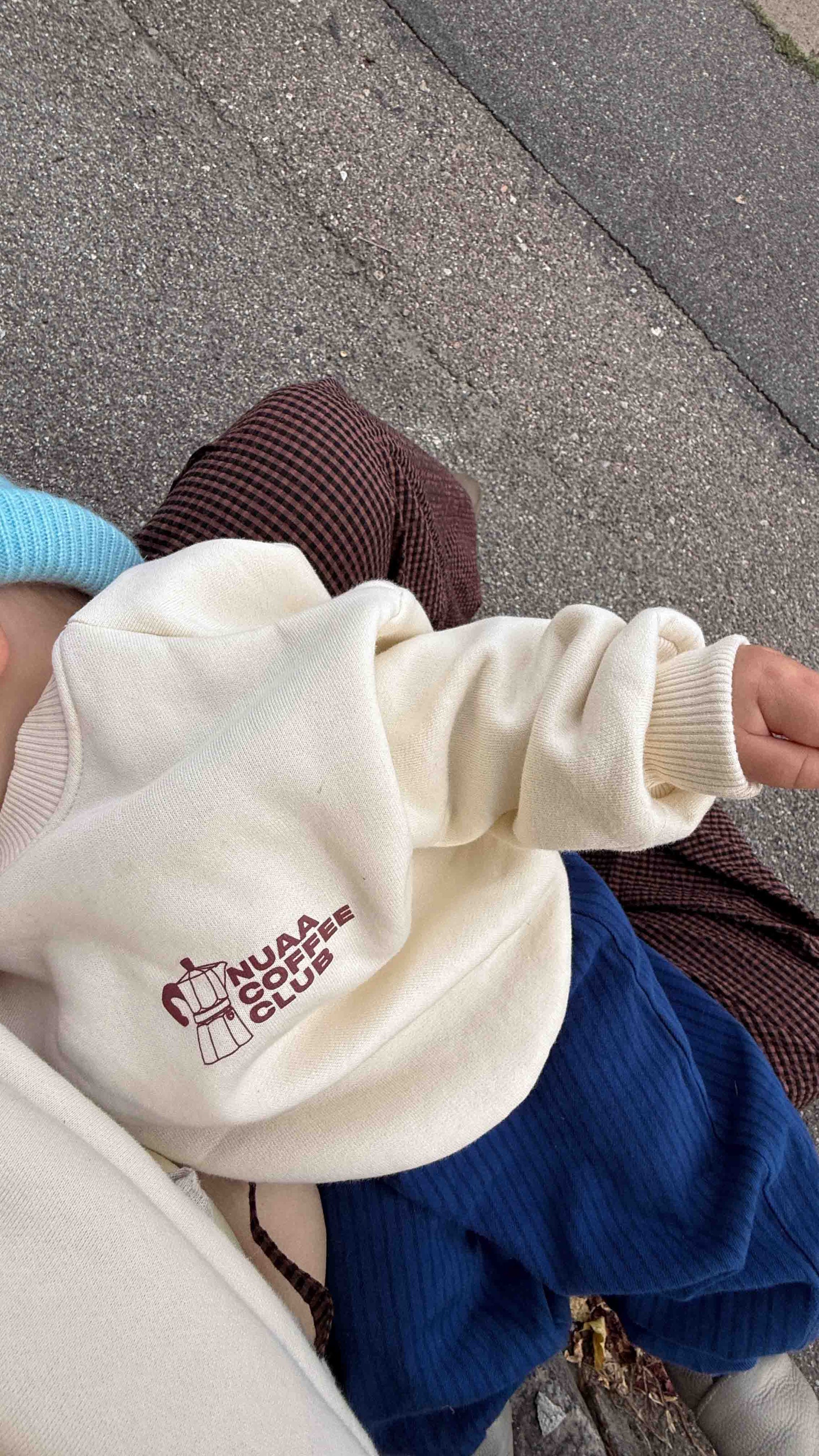 Kids Coffee Essentials Oversized Sweater Vanilla