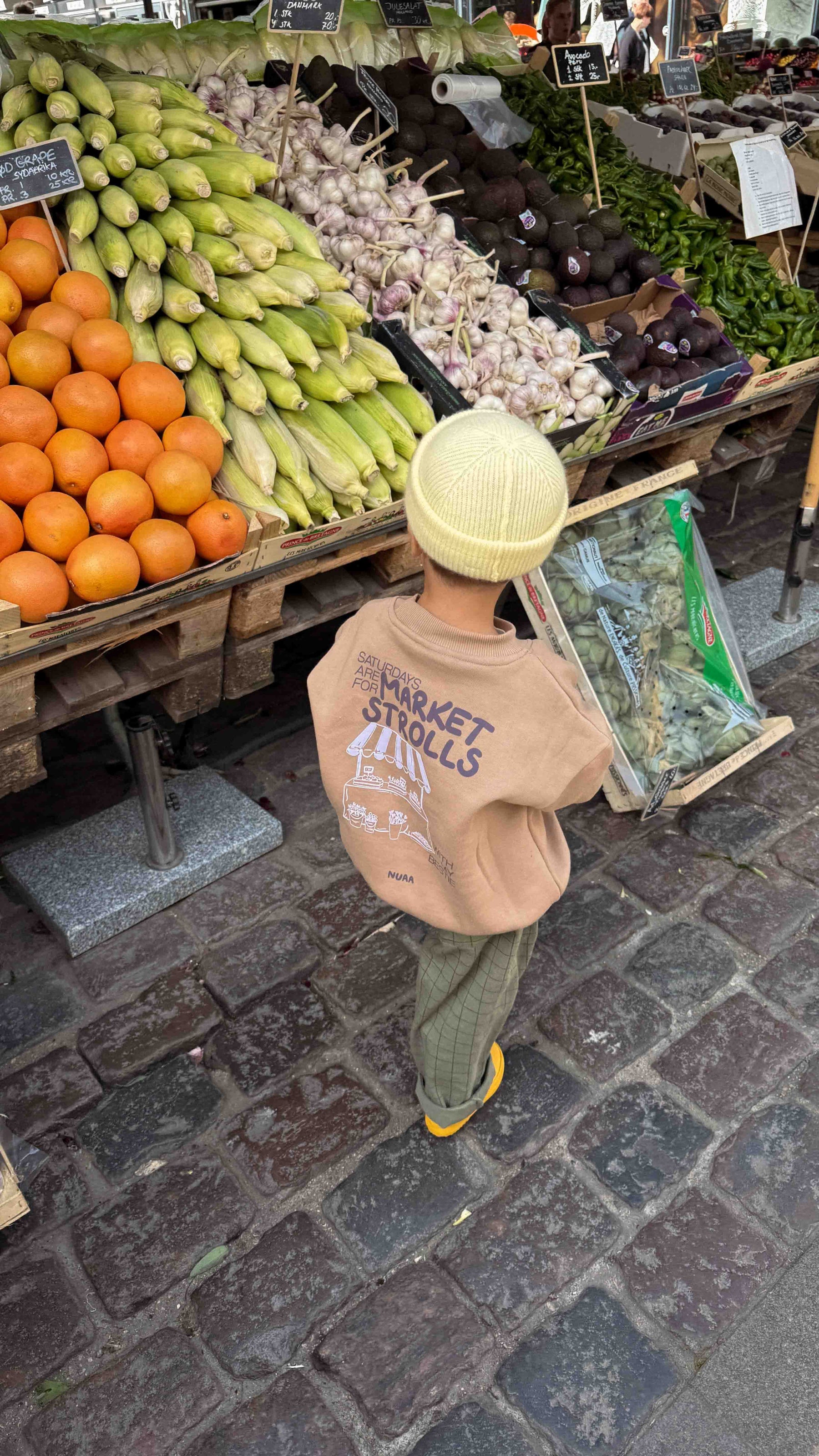 Kids Market Strolls Oversized Sweater Light Brown