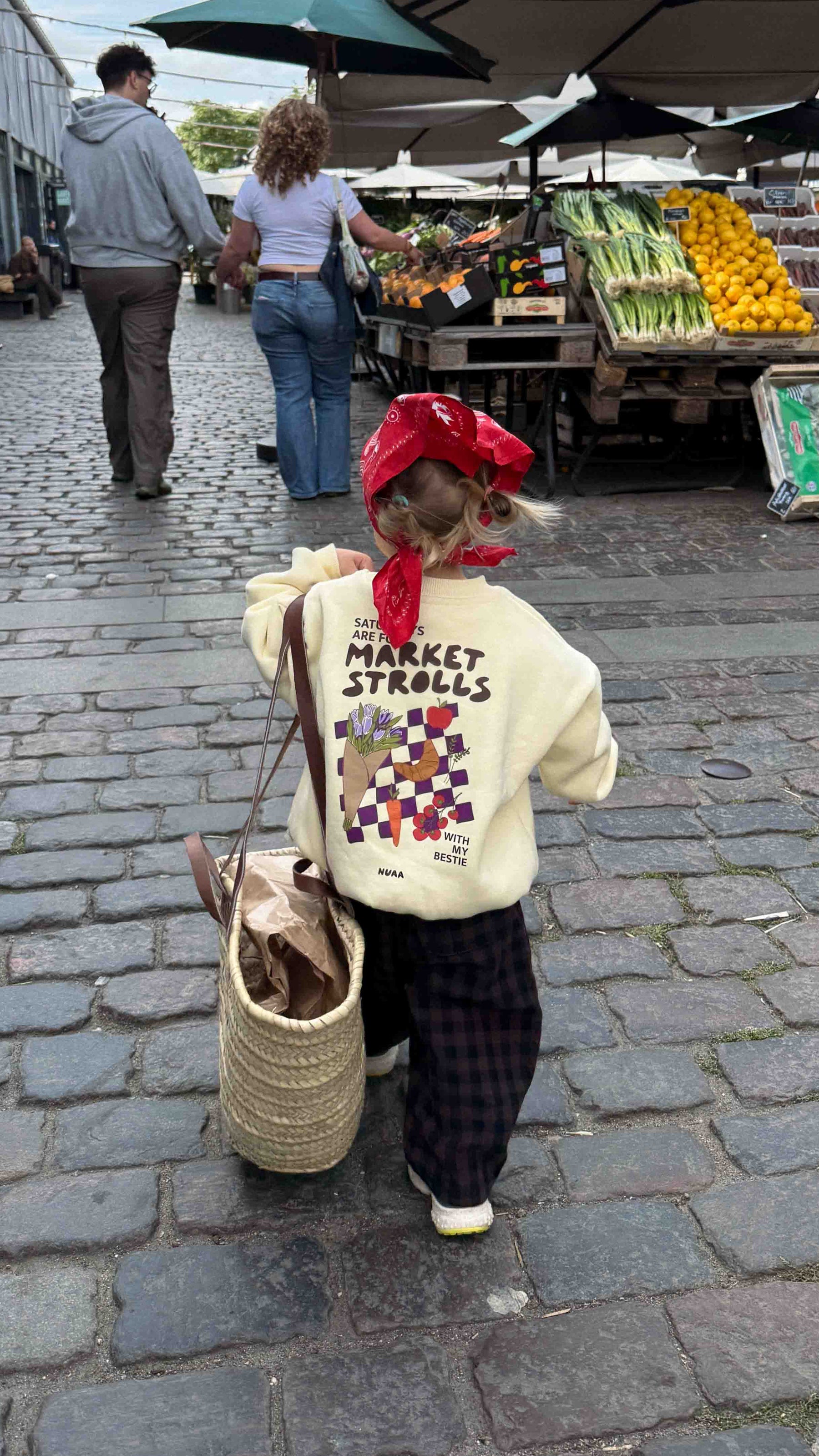 Kids Market Besties Oversized Sweater Honey Cream