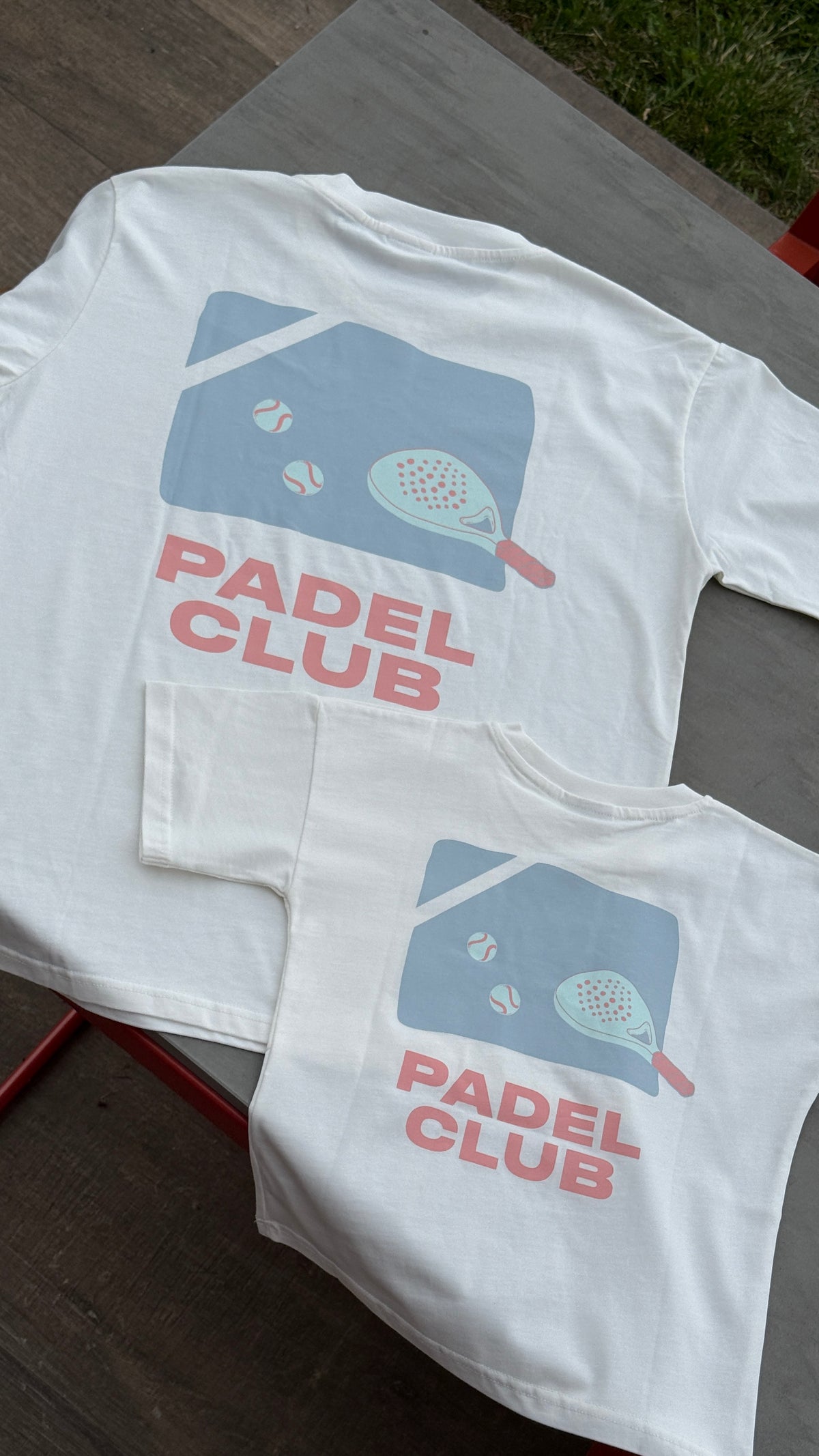 nuaa Padel Club Kids T-Shirt in Cloud Dancer – Partnerlook, Ansicht 4