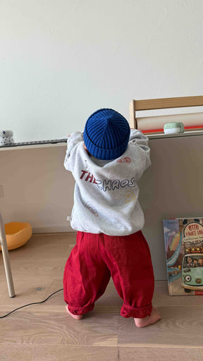Kids CEO of Chaos Oversized Sweater Grey Melange