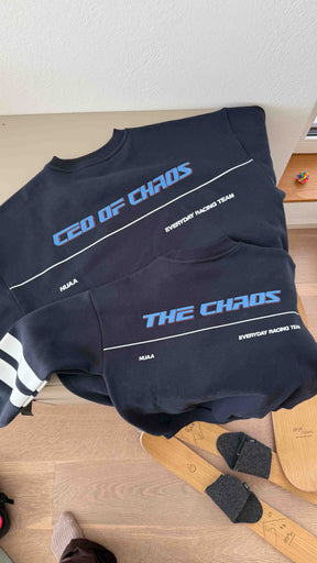 Kids Team Chaos Oversized Sweater Charcoal