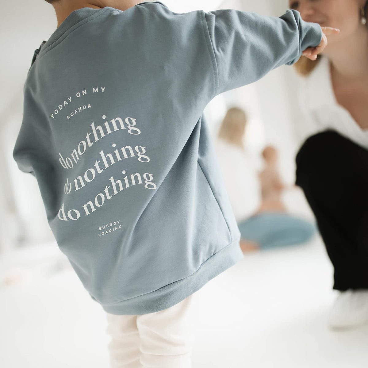 Do Nothing Oversized Sweater Bluestone
