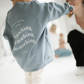 Do Nothing Oversized Sweater Bluestone