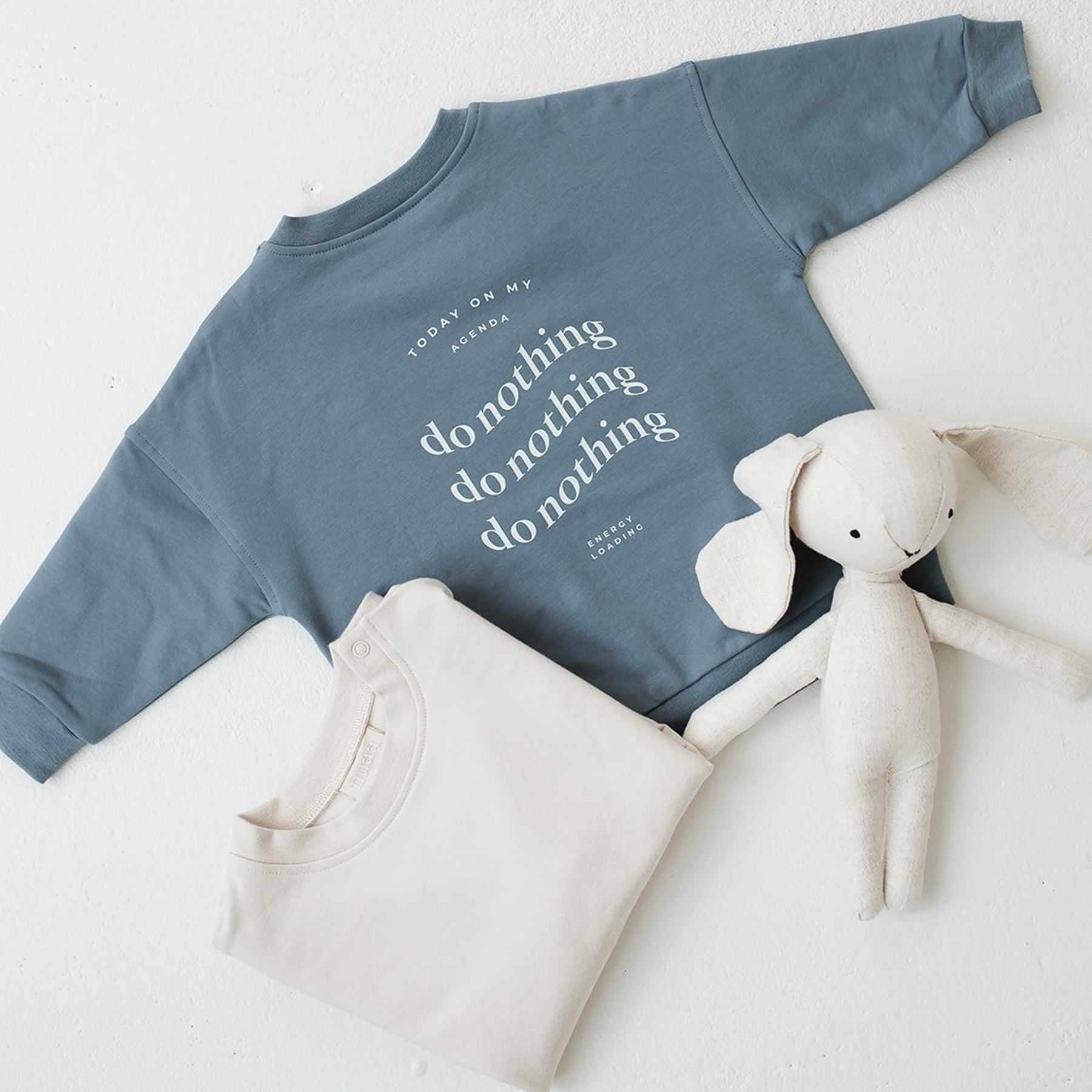 Do Nothing Oversized Sweater Bluestone