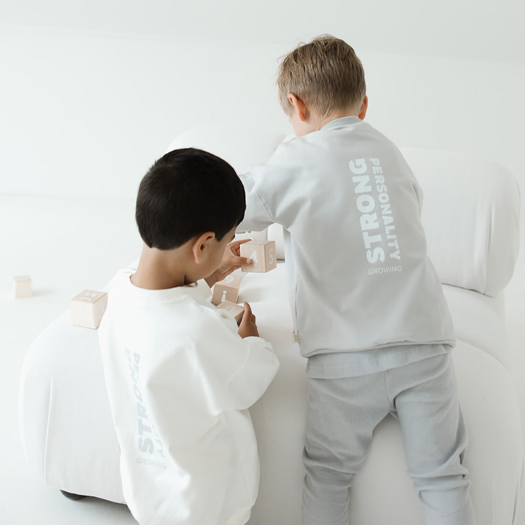 Personality Oversized Sweater Light Grey
