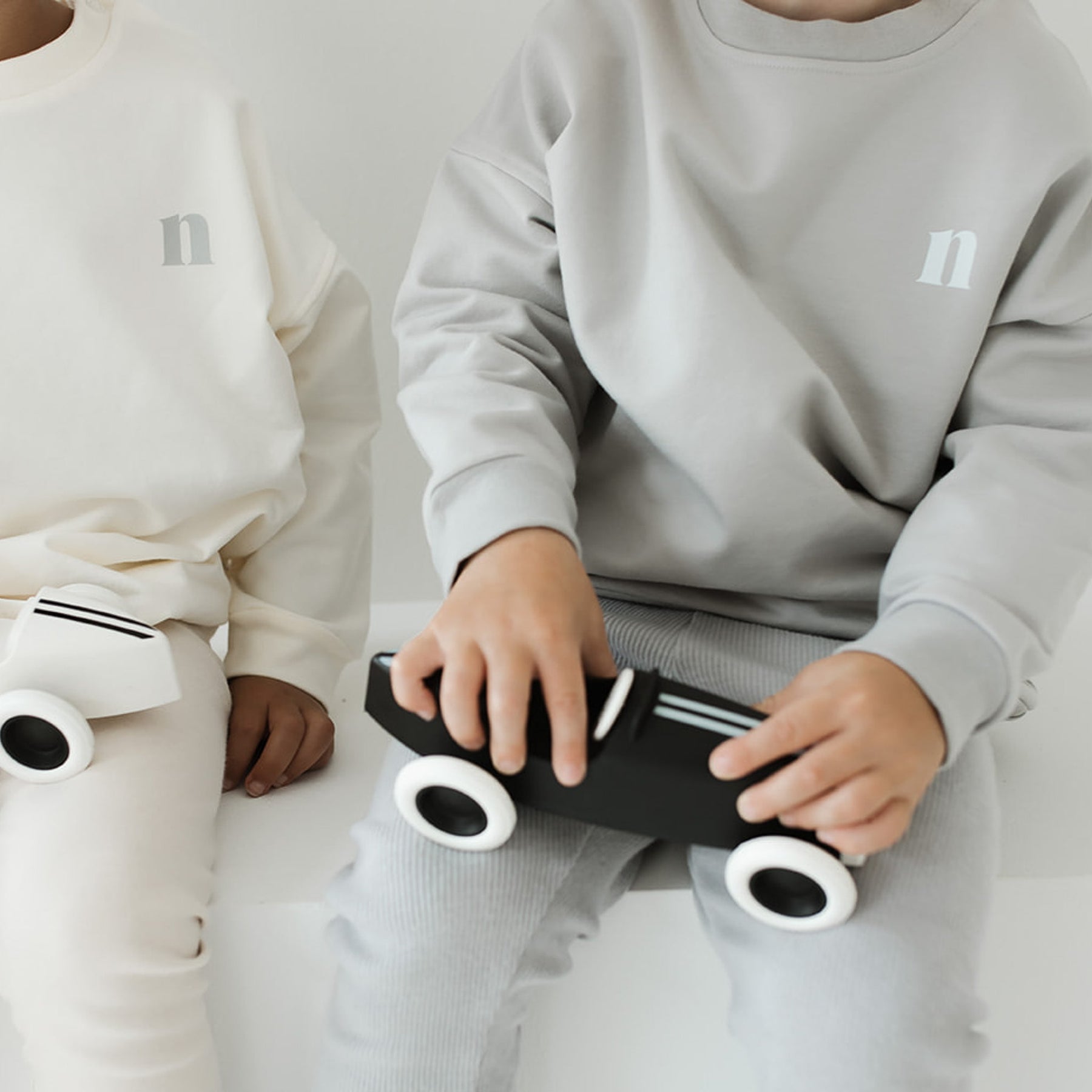 Personality Oversized Sweater Light Grey