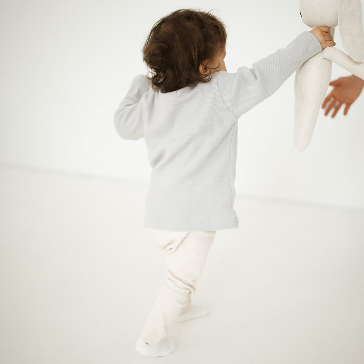 B-WARE Happy Era Rib Longsleeve Stone