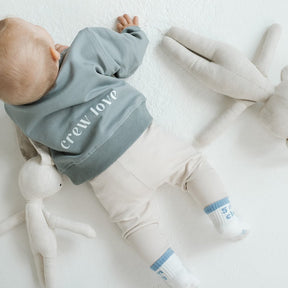 Mini Crew Love Sweater Granite