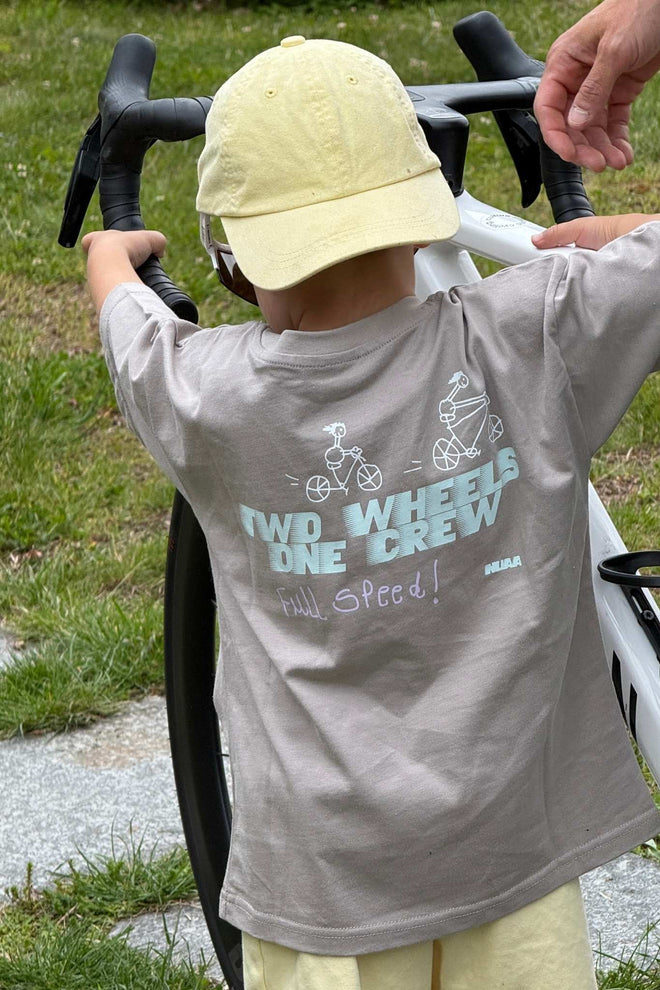 Kids Bike Crew T-Shirt Urban Grey