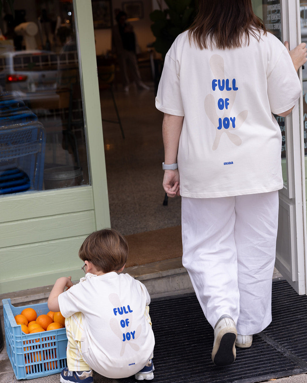 Mom Full Of Joy T-Shirt Off White