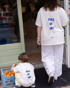 Mom Full Of Joy T-Shirt Off White
