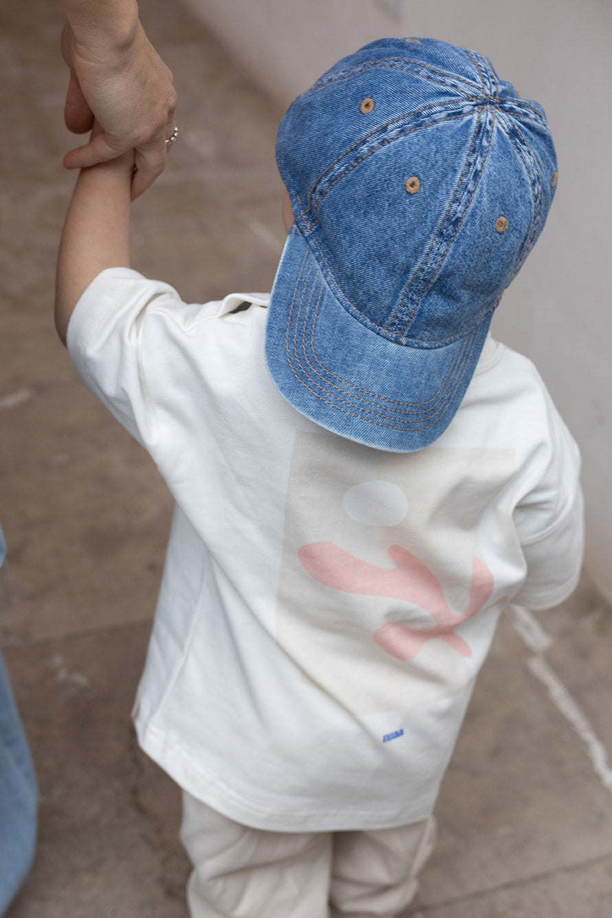 Kids Coral Oversized T-Shirt Off White/Oat