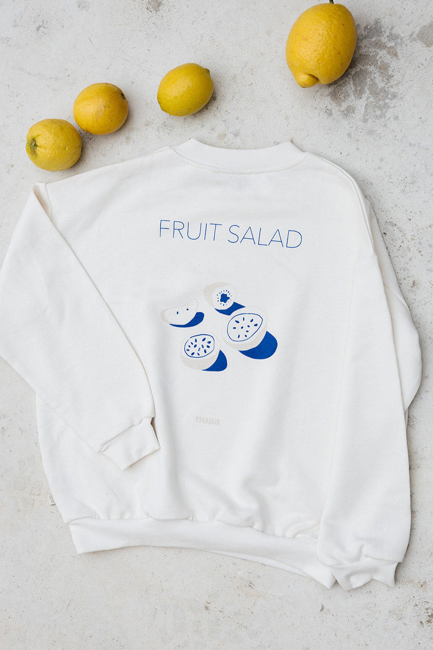 Kids Fruit Salad Oversized Sweater Off White