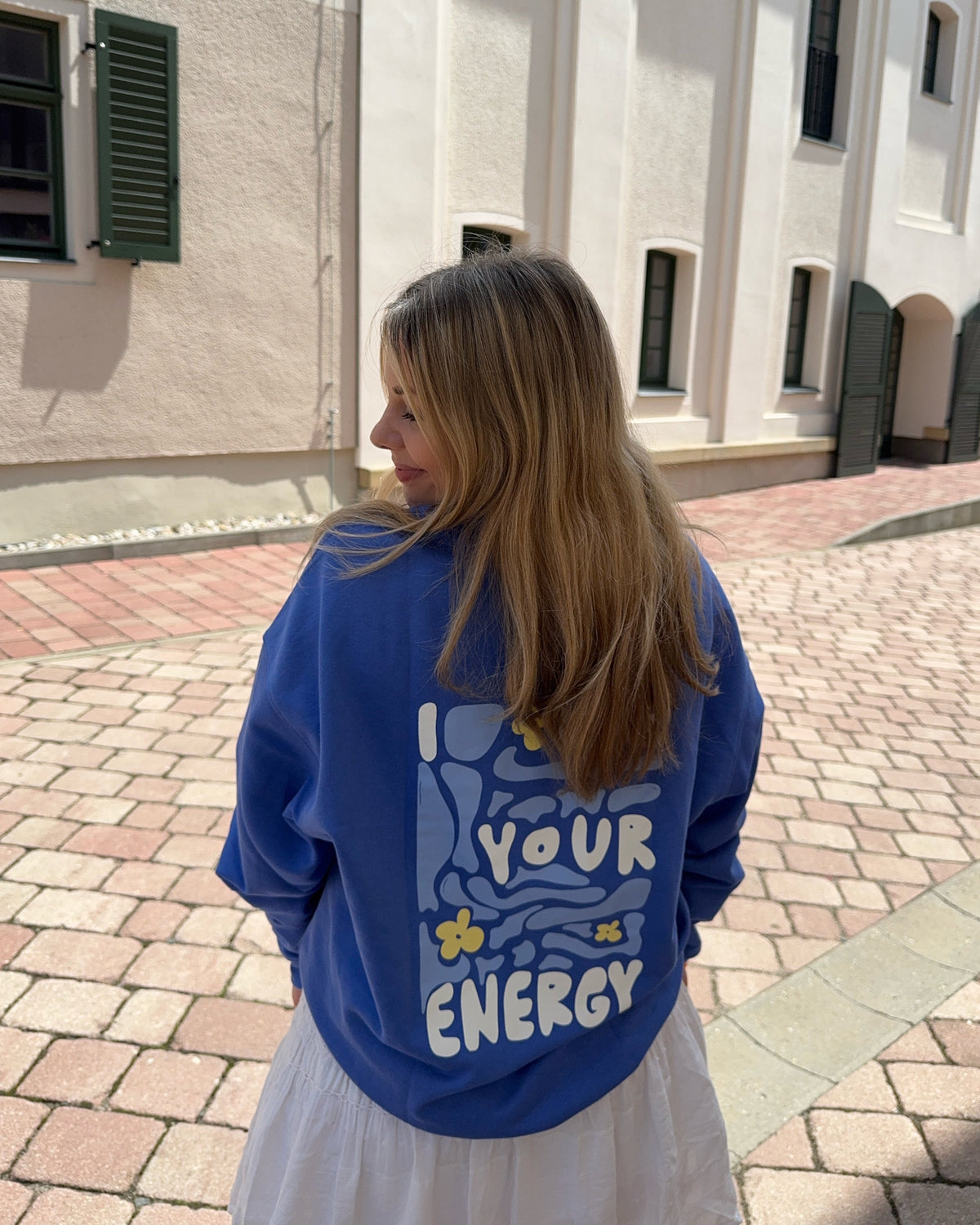 Mom I like your Energy Sweater Ocean Blue