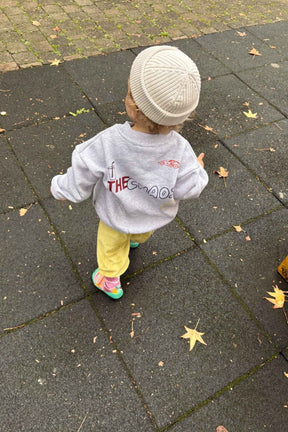 Kids CEO of Chaos Oversized Sweater Grey Melange