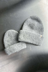 Alpaca Strickbeanie Adults Soft Grey