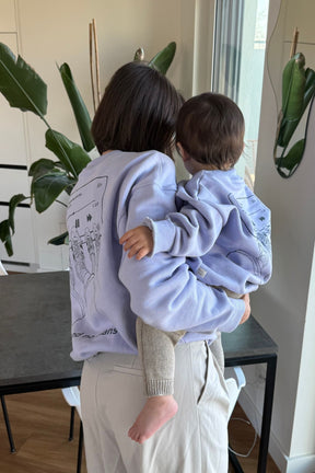 Women This & No Plans Sweater Lavender