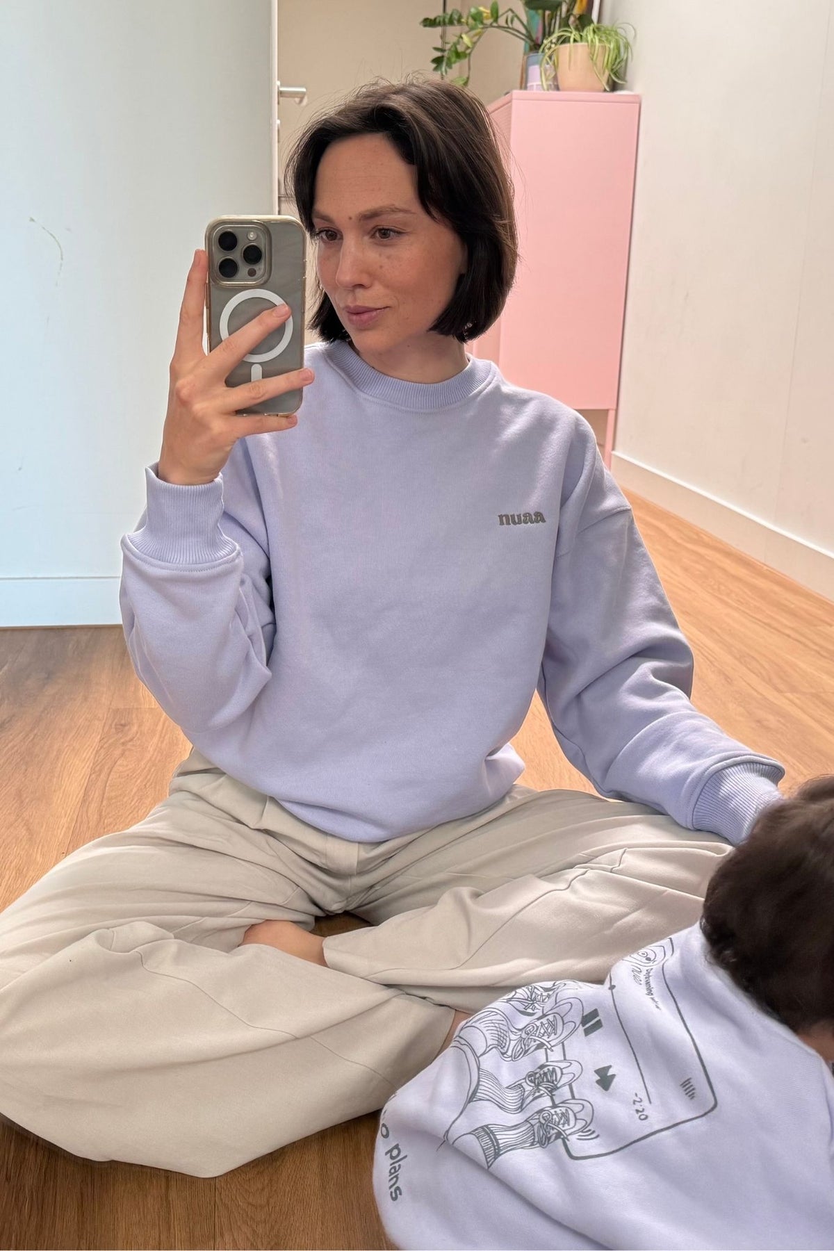 Women This & No Plans Sweater Lavender