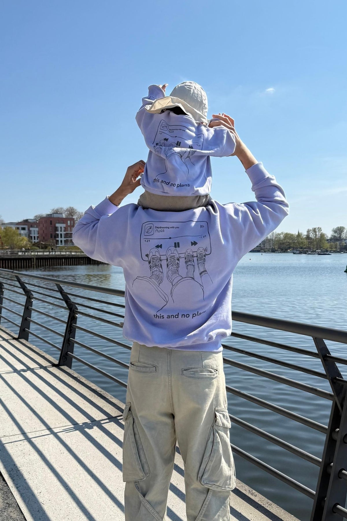 Men This & No Plans Sweater Lavender