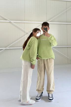 Kids Buongiorno Oversized Sweater Lime