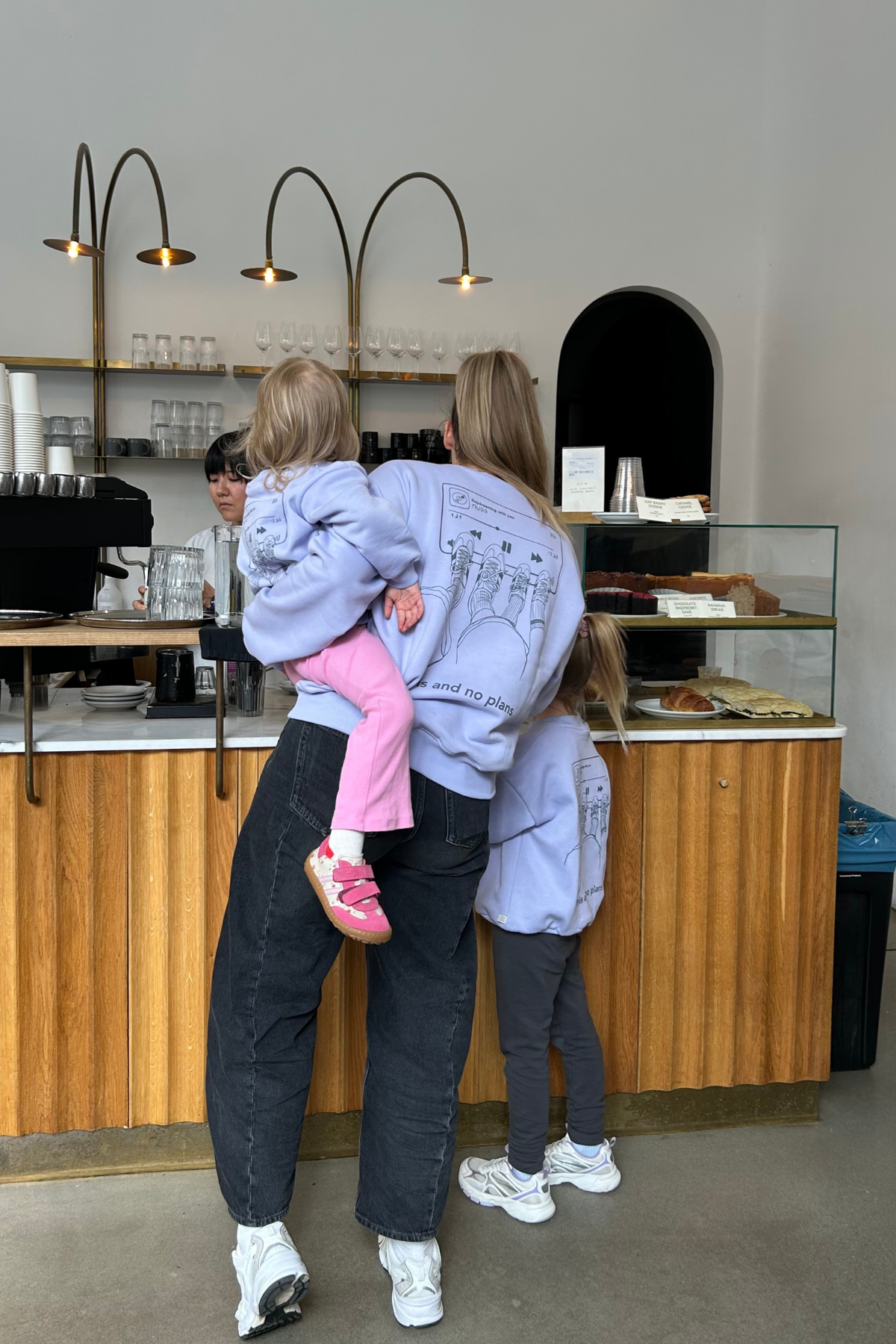 Women This & No Plans Oversized Sweater Lavender