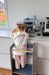 Kids Hugs & Coffee T-Shirt Soft White