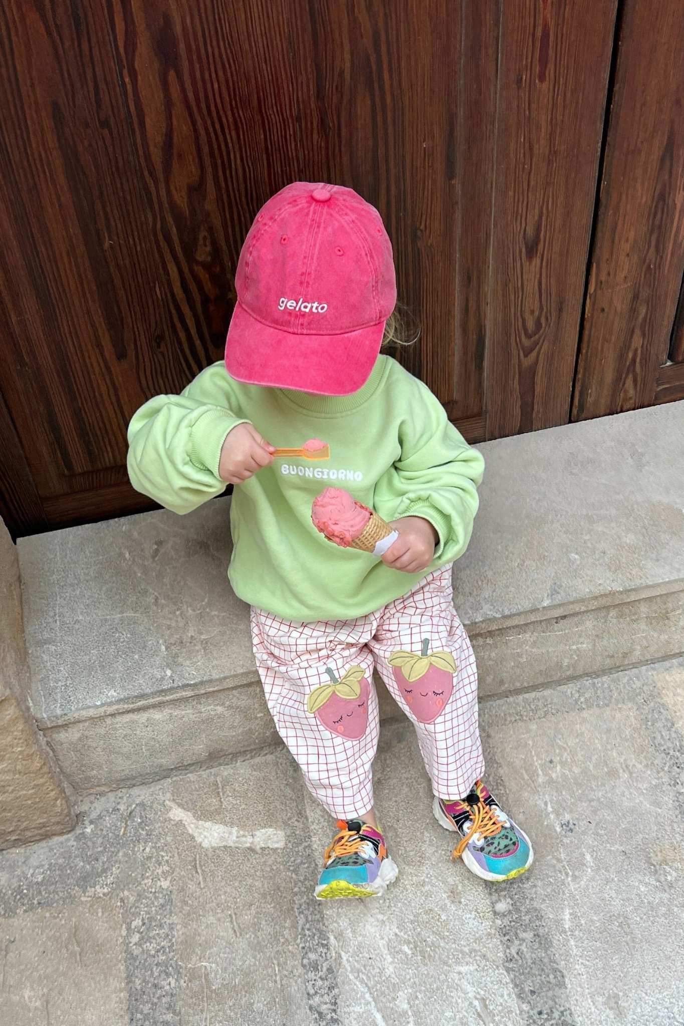 Kids Buongiorno Oversized Sweater Lime