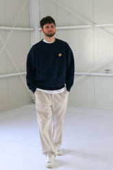 Men Lemon Sweater Navy