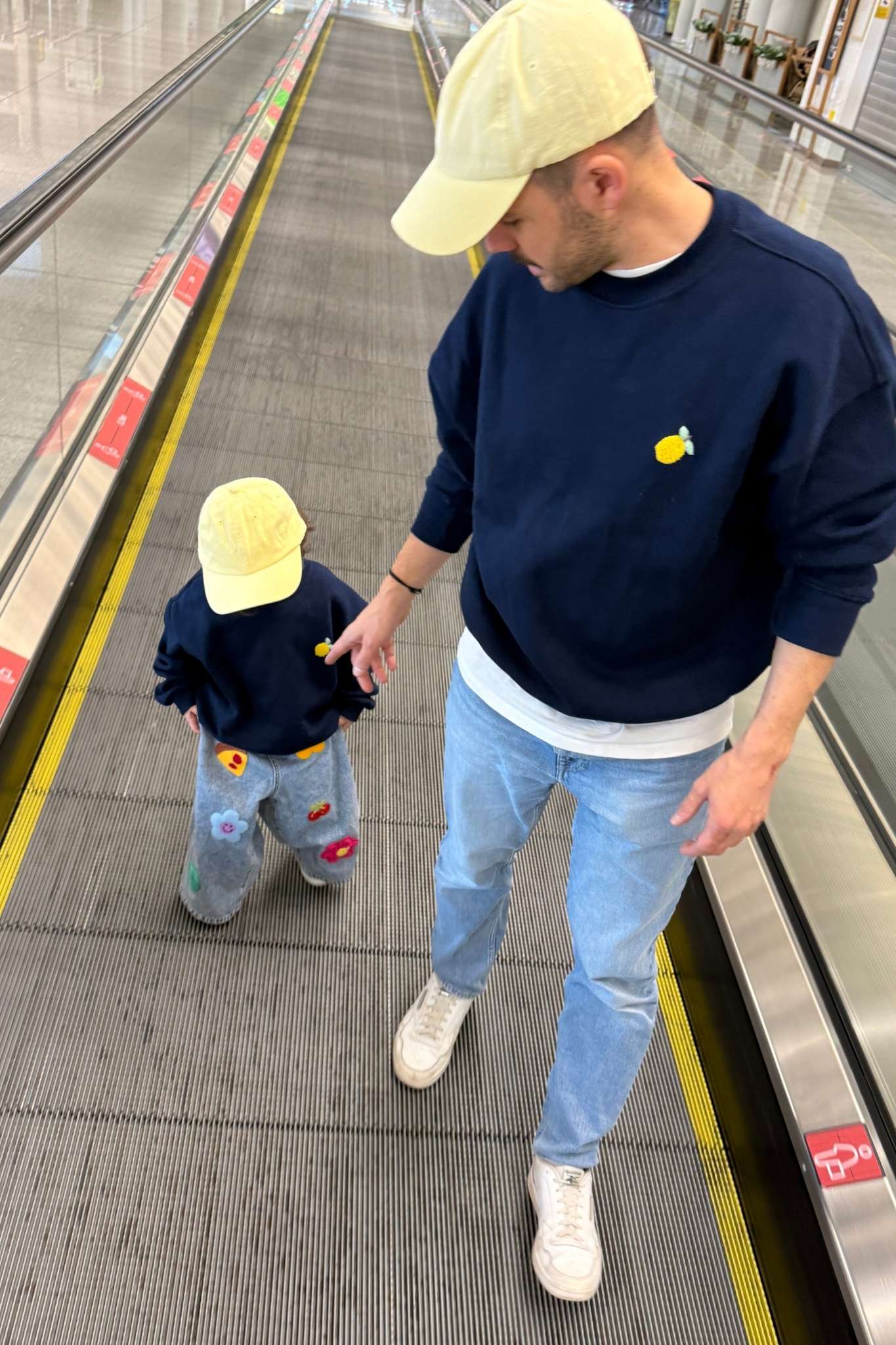 Men Lemon Sweater Navy