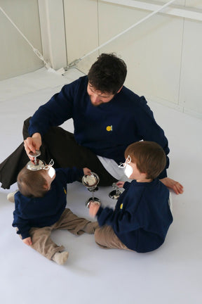 Kids Lemon Oversized Sweater Navy