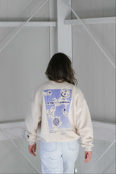 Mom To The Moon Sweater Sand