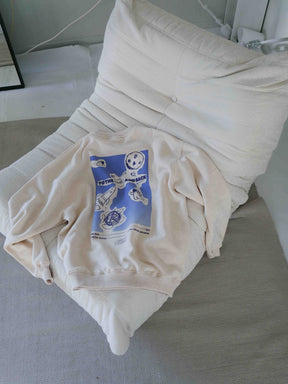 Mom To The Moon Sweater Sand