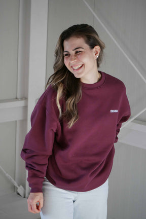Mom Pinky Promise Sweater Burgundy