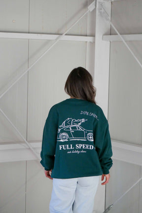 Mom Christmas Sweater Forest Green