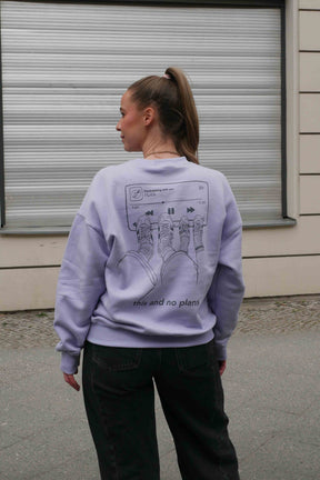 Women This & No Plans Sweater Lavender