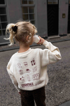 Kids Coffee Essentials Oversized Sweater Vanilla