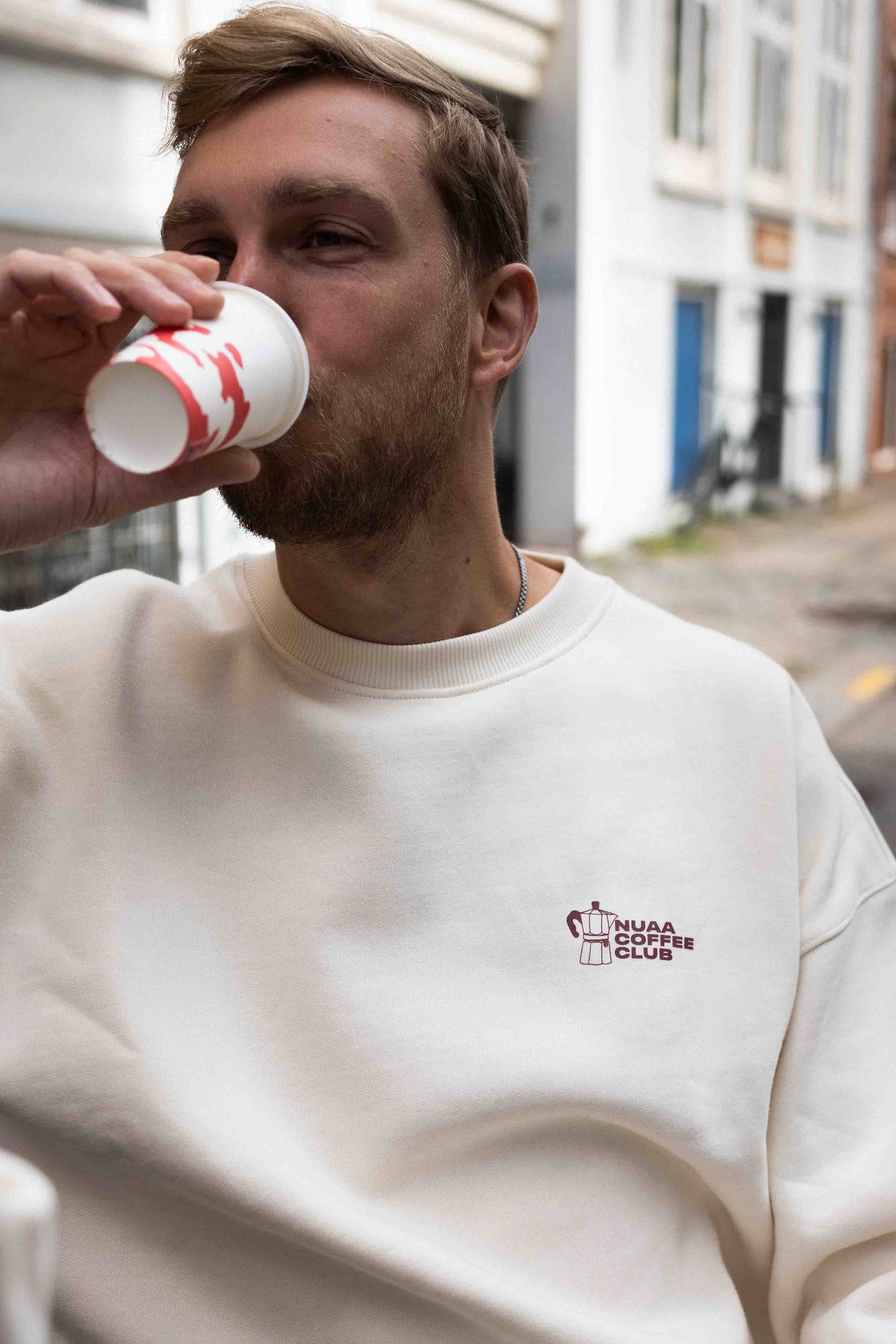 Men Coffee Essentials Sweater Vanilla