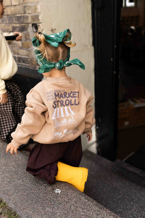 Kids Market Strolls Oversized Sweater Light Brown