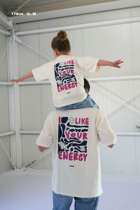 nuaa I Like your Energy Herren T-Shirt in Soft White – Partnerlook, Ansicht 6