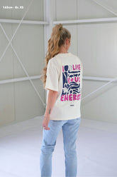 nuaa I Like your Energy Damen T-Shirt in Soft White – Partnerlook