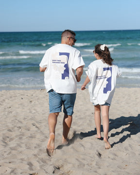 Dad Sandy Toes T-Shirt Soft White