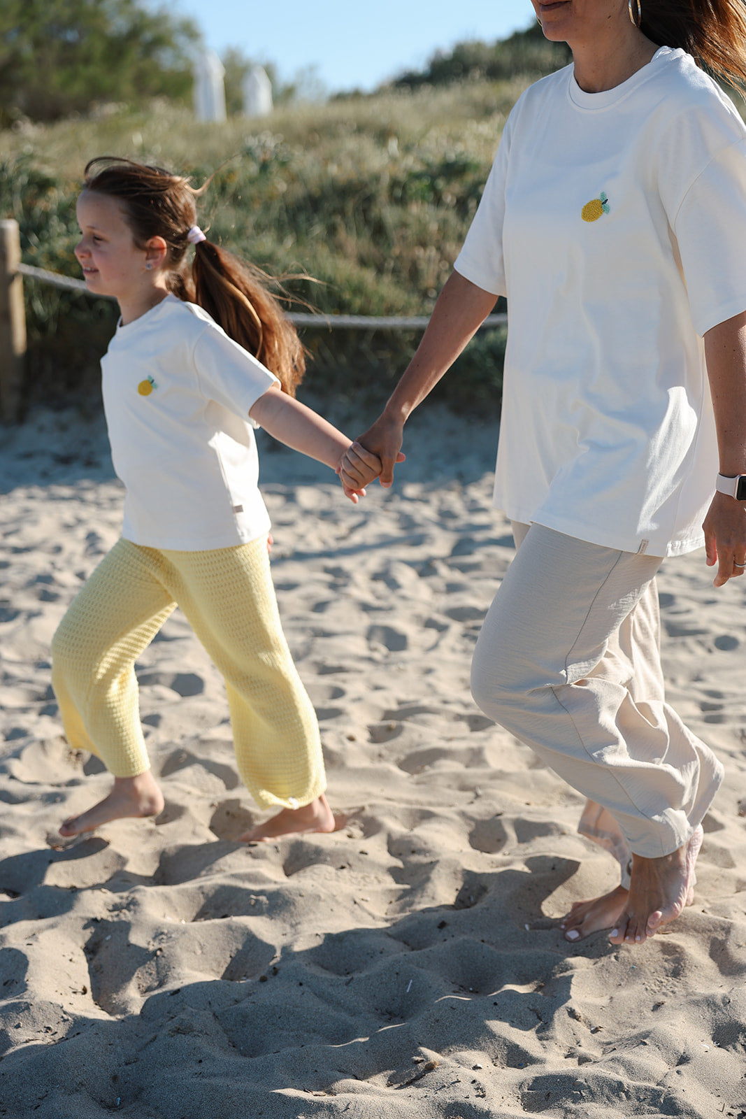 Women Lemon T-Shirt Off White
