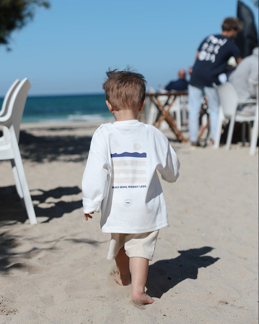 Beach More Longsleeve Soft White