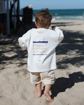 Beach More Longsleeve Soft White