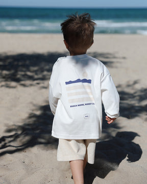 Beach More Longsleeve Soft White