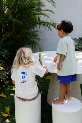 Kids Full Of Joy Oversized T-Shirt Off White