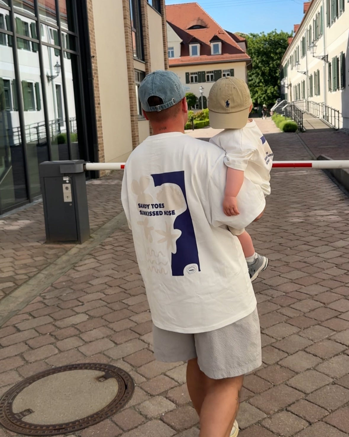 Dad Sandy Toes T-Shirt Soft White